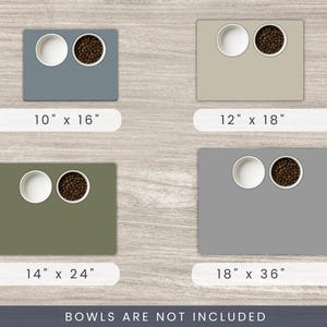 Personalized Pet Mats Using Pet Photo + Name Personalized Dog Food Mat Personalized Dog Placemat Custom Dog Bowl Mat Personalized Pet Mat image 5