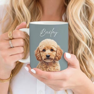Anpassad husdjursmugg med husdjursfoto + namn Anpassad hundmugg Hundkaffekopp Personliga husdjursmuggar Hundmammamugg Personlig kattpappamugg