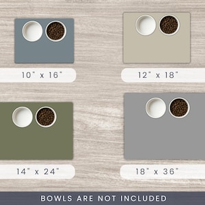 Personalized Pet Mats Using Pet Photo + Name Personalized Dog Food Mat Personalized Dog Placemat Custom Dog Bowl Mat Personalized Pet Mat image 7