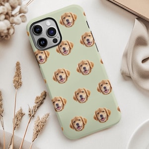 Aangepast telefoonhoesje voor huisdier met foto van huisdier + naam Aangepast telefoonhoesje hond Aangepaste telefoonhoes kat Gepersonaliseerde telefoonhoes iPhone-hoesje kat