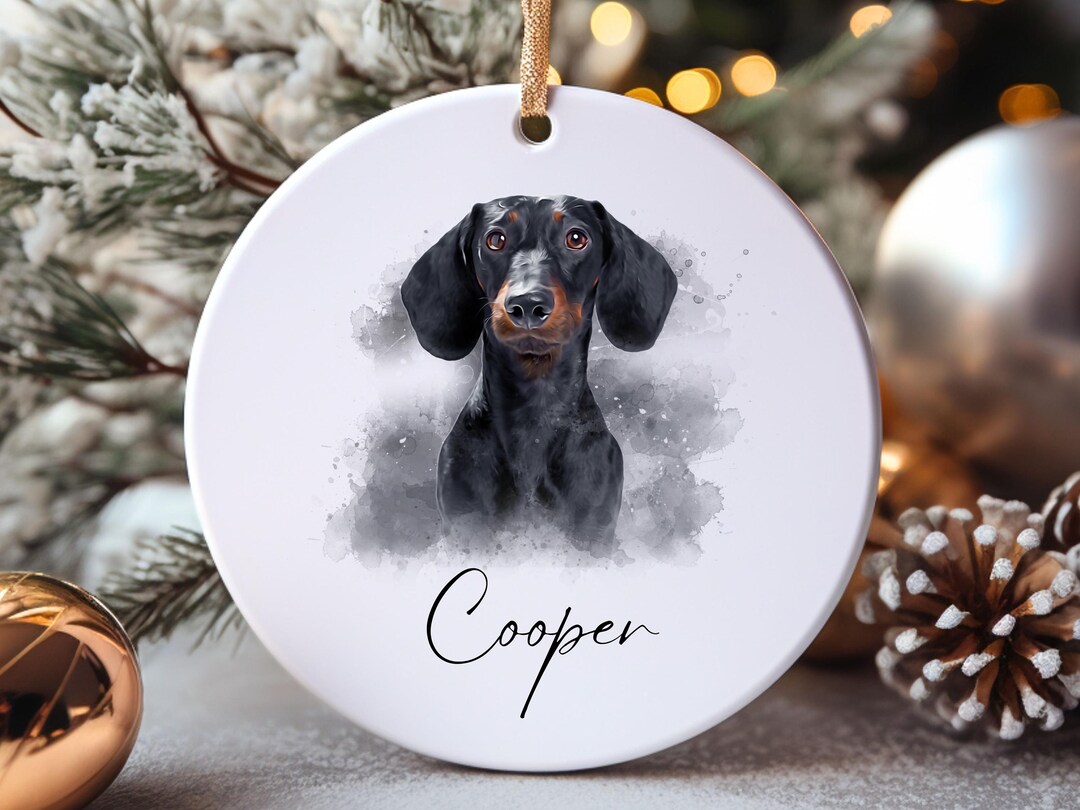 Personalized Pet Ornament Using Pet's Photo + Name - Custom Ornament ...