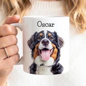 Custom Pet Mug Using Pet Photo + Name Custom Dog Mug Dog Coffee Cup Personalized Pet Mugs Dog Mom Mug Personalized Cat Dad Mug New Dog Mug