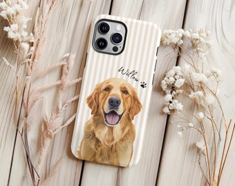 Aangepast telefoonhoesje voor huisdier met foto van huisdier + naam Aangepast telefoonhoesje hond Aangepaste telefoonhoes kat Gepersonaliseerde telefoonhoes iPhone-hoesje kat