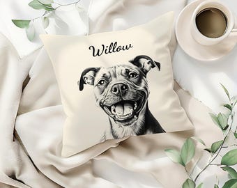 Custom Pet Pillow Using Pet Photo + Name Custom Cat Dog Pillow Personalized Cat Pillows Cases Cat Picture Pillow Pet Picture Pillow