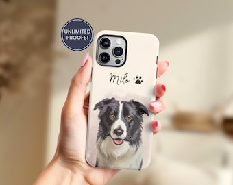 Custom Pet Phone Case Using Pet Photo + Name Custom Dog Phone Case Custom Cat Phone Case Personalized Phone Case Cat iPhone Case