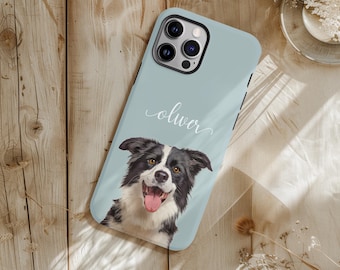 Custom Pet Phone Case Using Pet Photo + Name Custom Dog Phone Case Custom Cat Phone Case Personalized Phone Case iPhone Case Samsung Case