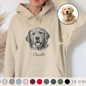 Custom Pet Hoodie Using Pet Photo + Name Custom Dog Hoodie Personalized Dog Hoody Custom Dog Custom Pet Hooded