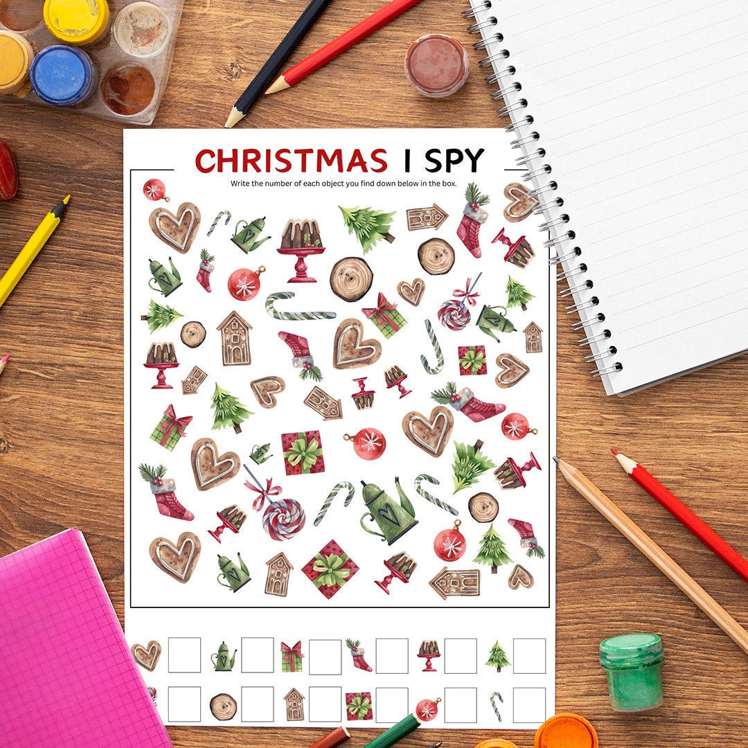 Christmas Spy Printable Activity Sheets Christmas Games I Etsy Christmas Spy Printable Activity Sheets Christmas Games I Etsy