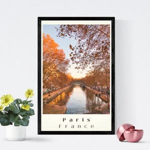 France Travel Digital Print Wall Art - Paris in Autumn