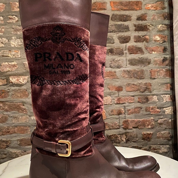 PRADA Jaren 2000 Rider Laarzen ICONIC