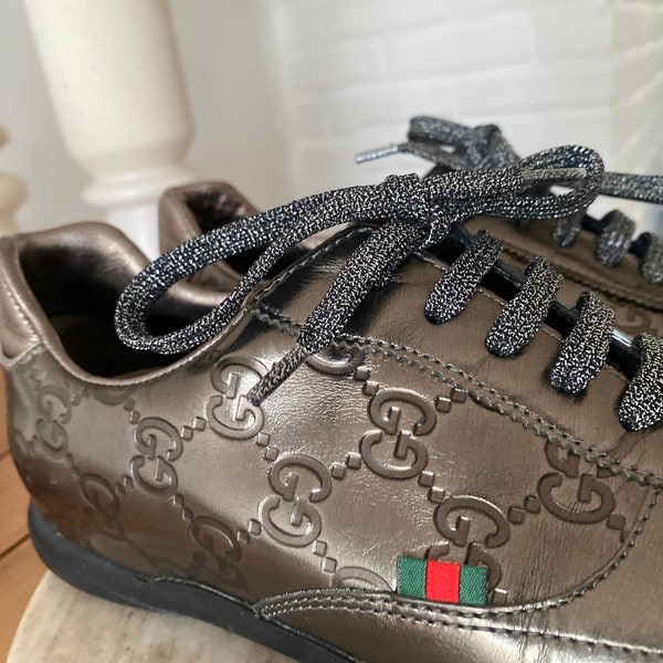 Gucci GG Mettalic/Bronze Vintage Sneakers