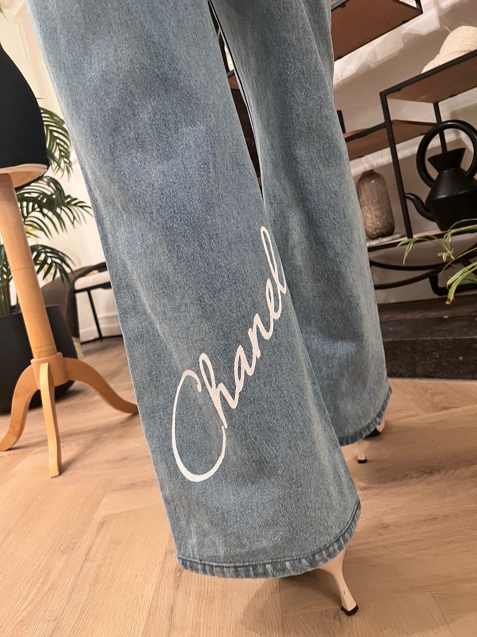 Vintage Chanel Double Pleated Dress Pants 28x30 80s Eclair Zipper