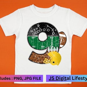 Bro I&#39;m 9, Bruh Its My Birthday Boy Football Jersey, 9 Years Old 9th birthday football PNG Design, Birthday Boy 9, Funny Birthday.