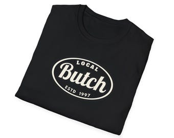 Maglietta morbida unisex con scritta "Butch Gay Pride", idea regalo divertente per gay, coppia lesbica, ricordo, lesbica, lesbica, gay ...