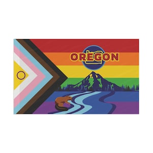 Gay Pride-vlag Oregon Pride-vlag Oregon Pridefest LGBTQ-vlag, regenboogvlag, vlag, Pride-vlag, Pridefest-vlag Portland Pride Columbia River