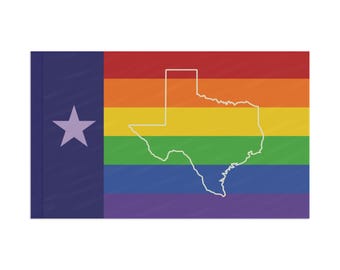 Bandiera del Gay Pride Texas Pride LGBTQ + Pride in Texas Lone Star State Pride Pridefest Bandiera Bandiera Gay