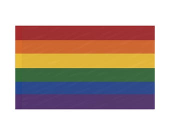 Bandiera arcobaleno dell'orgoglio LGBTQ: vivace decorazione in poliestere per il Pridefest LGBTQ