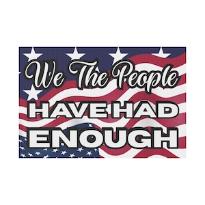 Pro-Democracy Yard Sign We The People Political Yard Sign Stop Project 2025 We Are In Distress Save Democracy