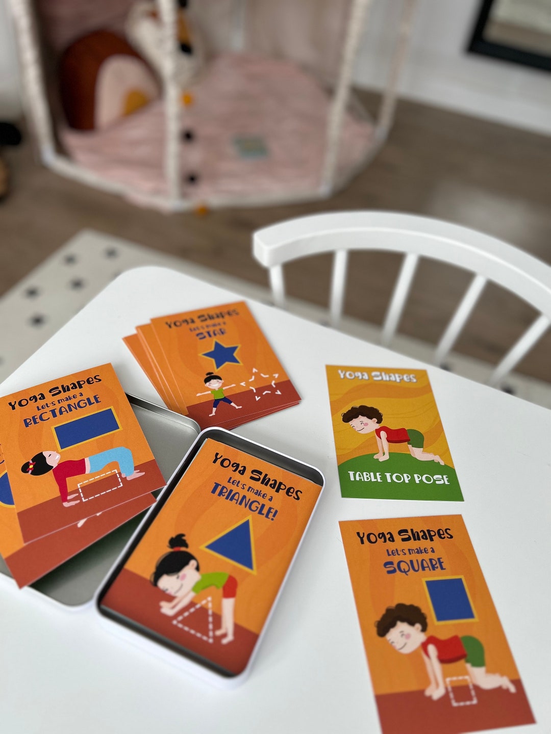 Kids Yoga Poses, Yoga Shapes, Preschool Math, Montessori Math, Kids ...