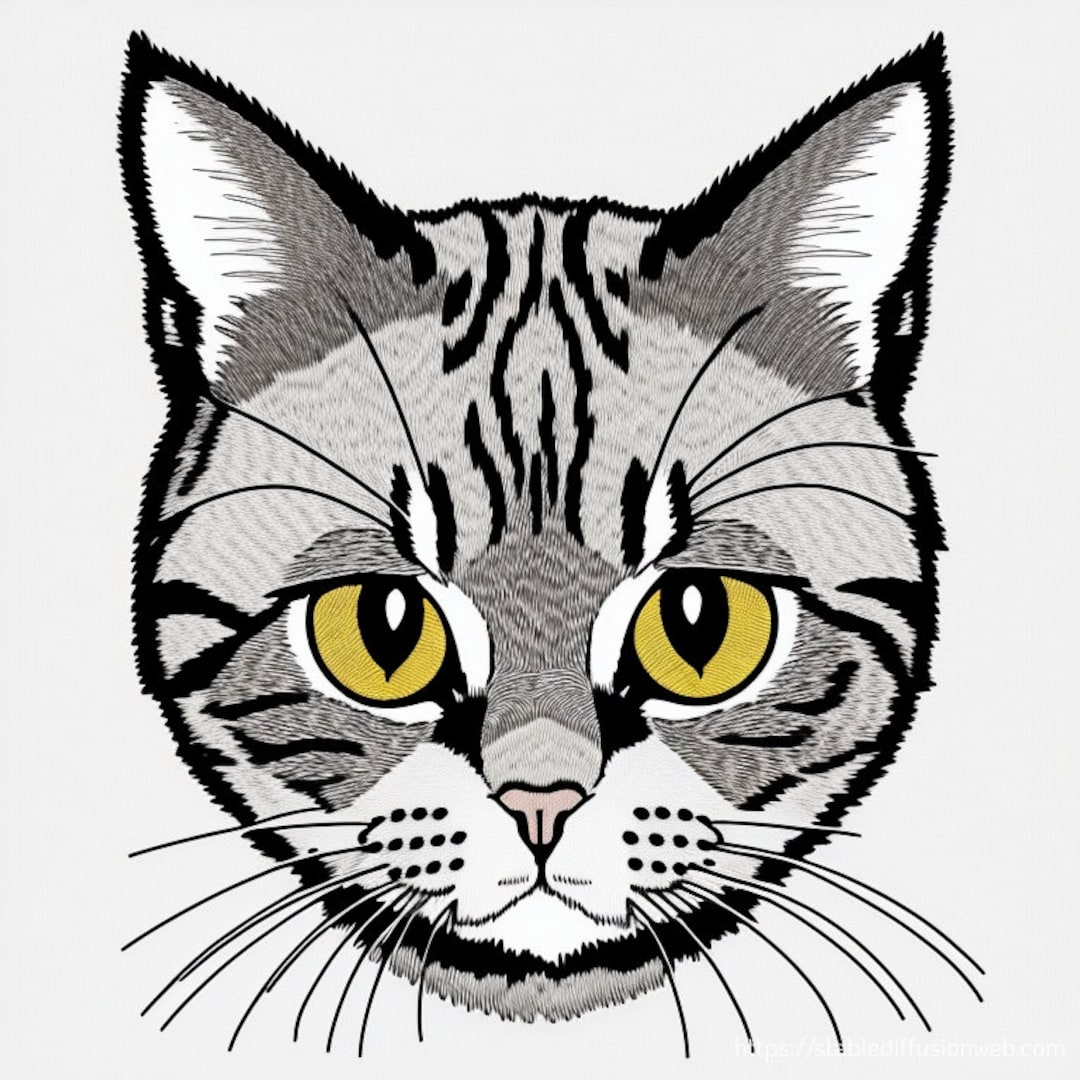 Cat Eyes Embroidery Design Cat Eyes Machine Embroidery Etsy