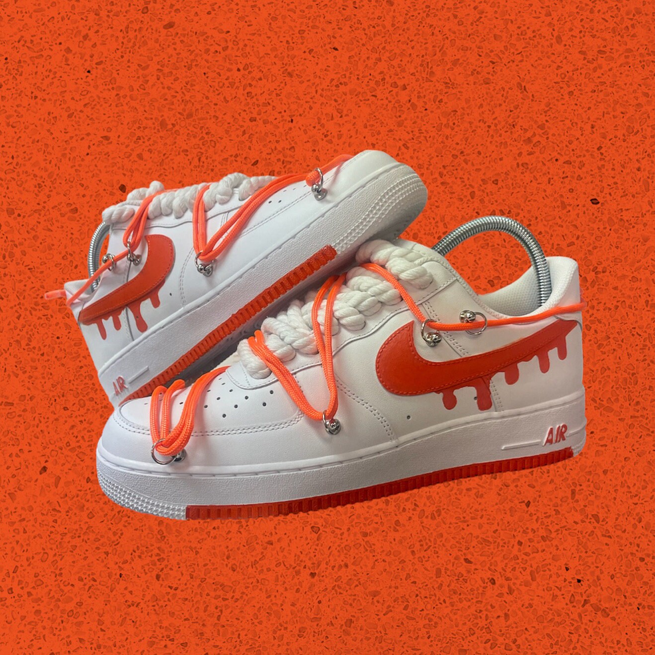 Custom Hand Painted Gucci LV Supreme Nike AF1 Air Force 1 Low Shoes, Listing Not For Sale - Read De