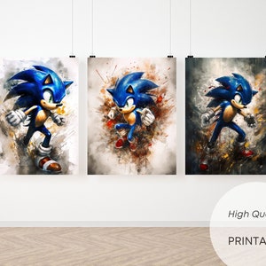 Sonic 3 Sonic the Hedgehog New Poster Movie Home Decor Poster Canvas -  REVER LAVIE