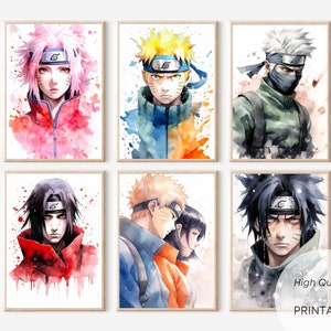 NARUTO SHIPPUDEN CHARACTERS POSTER, JAPANESE ANIME COMIC NEW 24x36 FREE SHIP