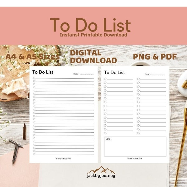 Daily To Do List for Work,24 hour planner,Task Lists,Digital To Do List,Everyday Planner, Daily Schedule,Cute To Do list,Minimal To Do List