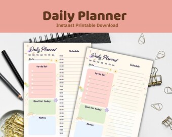 24 Hour Planner,24 Hour Daily Planner Printable,daily Planner Printable ...