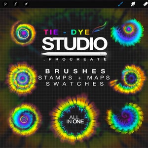 Tie Dye Brushes Studio Procreate