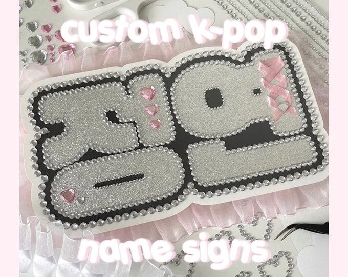 custom kpop name sign