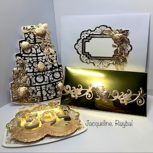 Set de regalo para el 50.° aniversario. Ideas para aniversarios, ideas para bodas de oro. Set de regalo para el 50.° aniversario de bodas