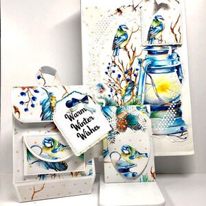 Porte-cartes cadeau, porte-monnaie, sac à dos, pochette cadeau assortie, carte, porte-monnaie, étiquette assortie. Idées cadeaux pour Noël, collègue, patron, manager