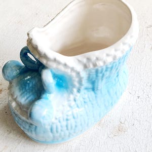 Vintage Ceramic Baby Bootie Planter