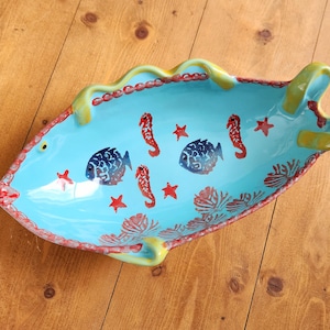Italica ARS Handpainted Pottery Fish Bowl