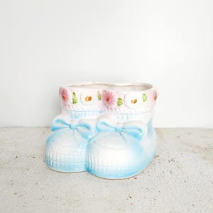 Vintage Ceramic Baby Bootie Planter
