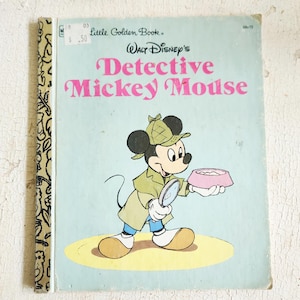 Walt Disney&#39;s Detective Mickey Mouse, a Little Golden Book 1985