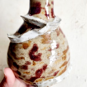 Beautiful Rustic Vintage Studio Pottery Bud Vase