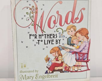 Mary Engelbreit Worte für Mütter Hardcover Buch | Vintage 2000 Inspiration Zitate