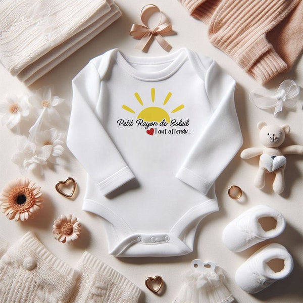 SVG PNG Schwangerschaftsanzeige, Kleiner Sonnenstrahl, Personalisierung, Geschenk, Baby