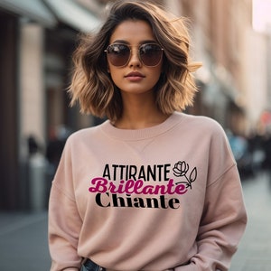 Fichier SVG PNG "Attirante, Brillante, Chiante" - Expression Drôle pour Personnalisation DIY, Cricut, Silhouette, Sublimation