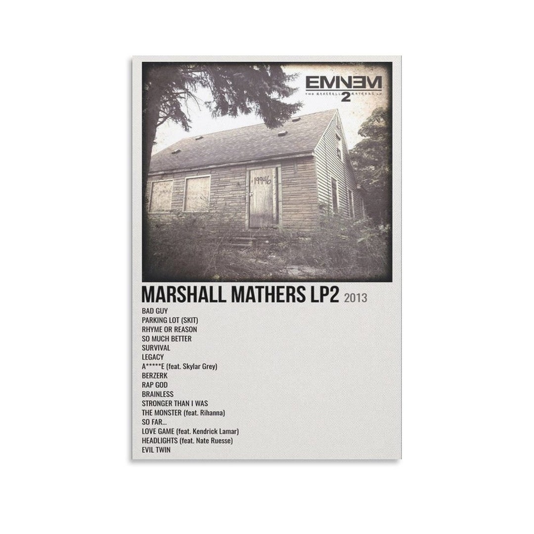 Eminems the Marshall Mathers LP 2 Music Album Poster Canvas