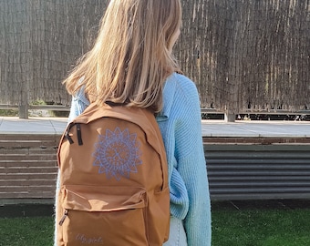 Sac à dos marron pour ados « mandala edition »