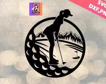 Female Golfer Svg,Golfing Svg,Golf club Png,Golf ball svg,Golf Svg,Golfer Silhouette,Golf Monogram ,Golf Player Svg,forest svg,sport,Cricut