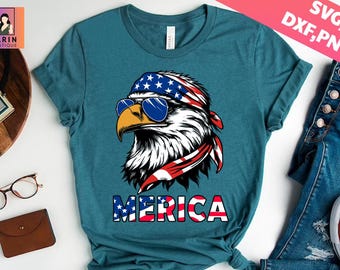 America Svg Png,Merica Mullet Eagle Svg Png,4th of July,Retro Png,USA Svg,American Patriotic,Fourth of July TShirt,Sublimation Design,Cricut