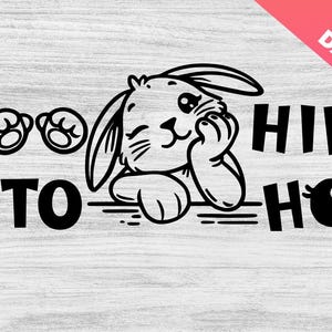 ヒップホップすぎる SVG、イースター SVG、イースター ラビット、ヒップホップ バニー、イースター バニー、かわいいバニー、クールなヒップホップ ラビット SVG、ハッピー イースター、面白いイースター、クリカット