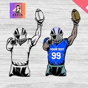 Customized Football Player Svg, Football player svg, Football Season svg,Football player,Football Team Colored Layers,football player,Cricut