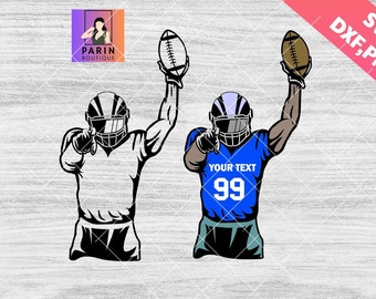 Customized Football Player Svg, Football player svg, Football Season svg,Football player,Football Team Colored Layers,football player,Cricut