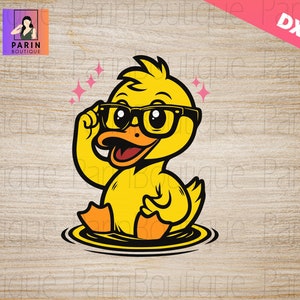 Duck With Sunglasses Svg png, Cute Duck svg, smile duck svg,Duck Svg,cute duck digital clipart,Kawaii Rubber Duck svg,fun duck design,Cricut