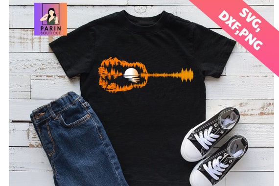 Guitar Island Sunset Shadow Shirt Guitar Island Sunset Shadow Shirt